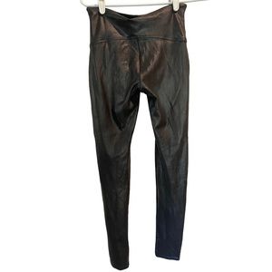 SPANX, faux leather leggings